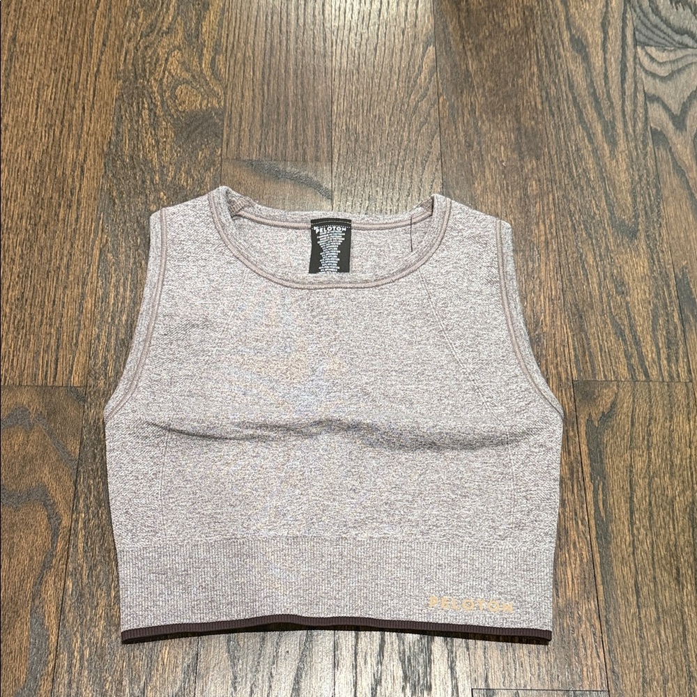 NWT Seamless Melange Micro Rib High Neck Fashion Bra